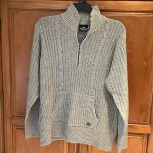 Harley-Davidson Gray Zip-Up Sweater